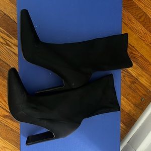 black sock booties